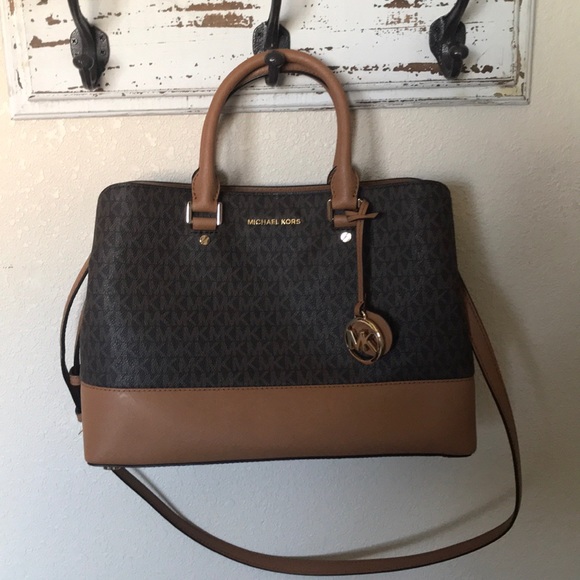 NWT Michael Kors Savannah large satchel - Picture 1 of 6
